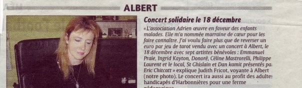 (alt)judith fricot marraine de l'association adrien