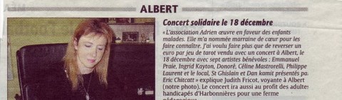 (alt)judith fricot marraine de l'association adrien